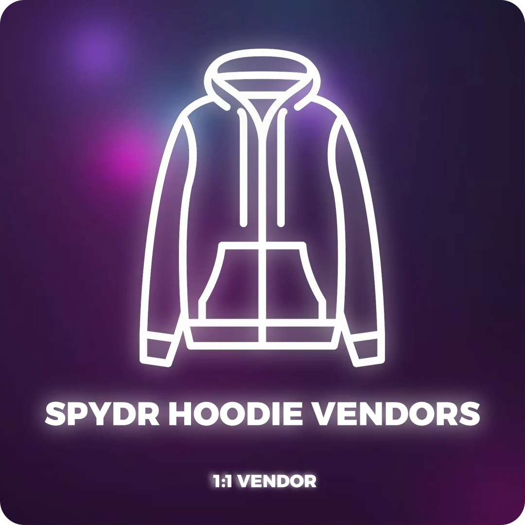 SPYDR HOODIE VENDORS