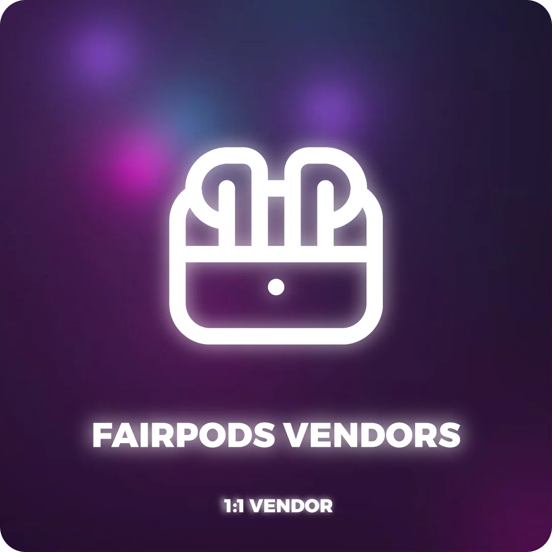 FAIRPODS VENDORS